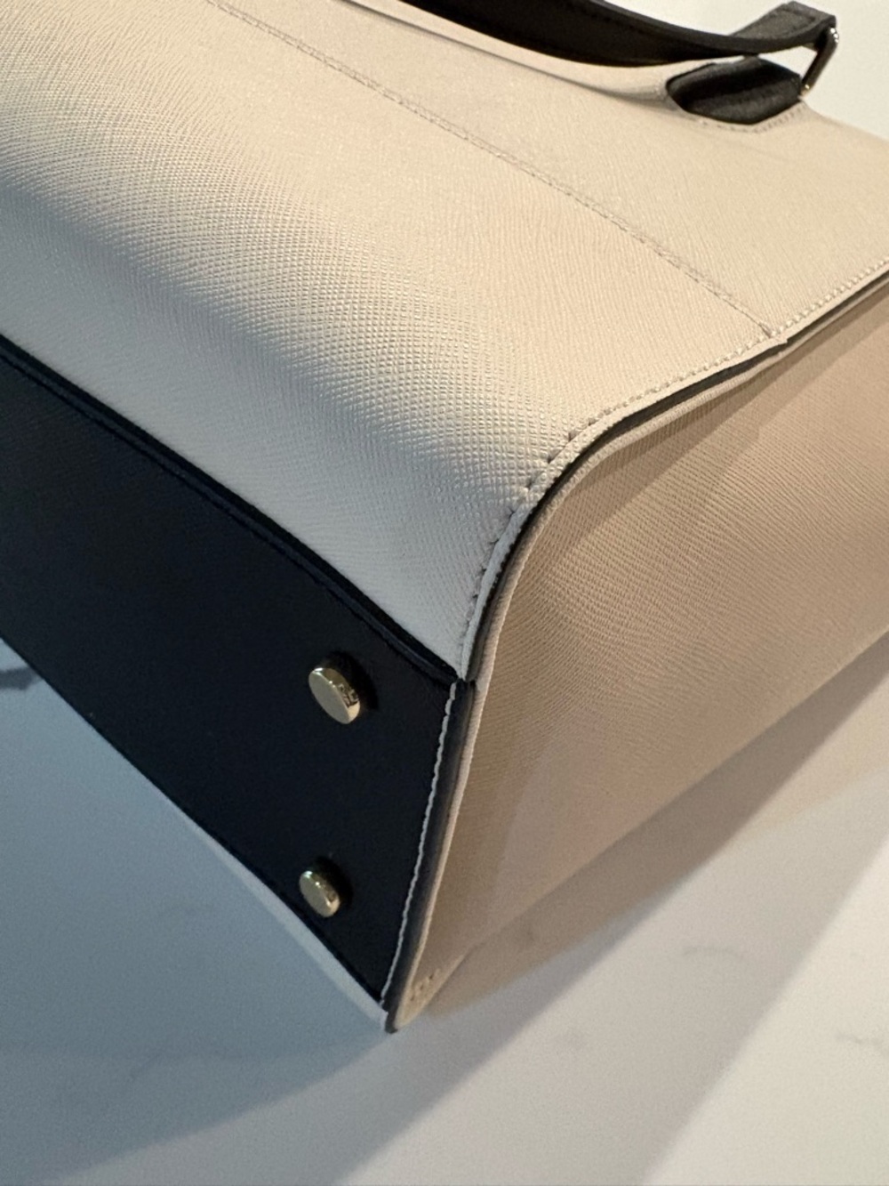 Kate Spade White, Beige & Black Tote Crossbody Bag - Picture 6 of 14